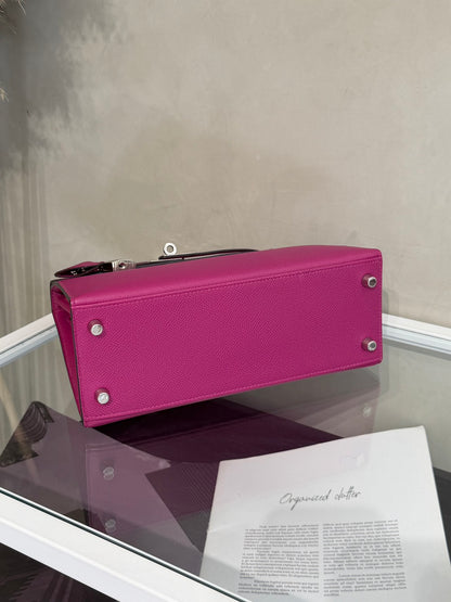 HERMES Kelly 25 - Rose Purple L3 玫粉銀 A