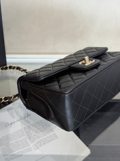 CHANEL 經典口蓋包Mini CF20 - 黑金