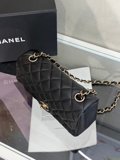 CHANEL 經典口蓋包Mini CF20 - 黑金