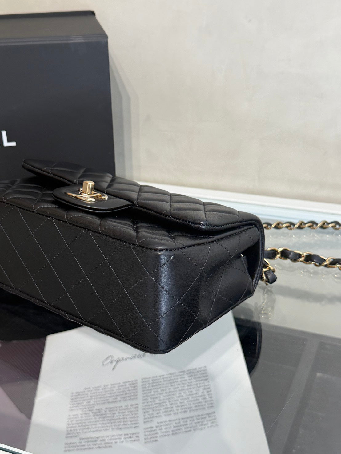 CHANEL 經典口蓋包Mini CF20 - 黑金