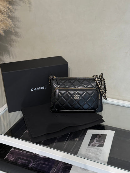 CHANEL 26P雙鍊條相機包 - 黑金