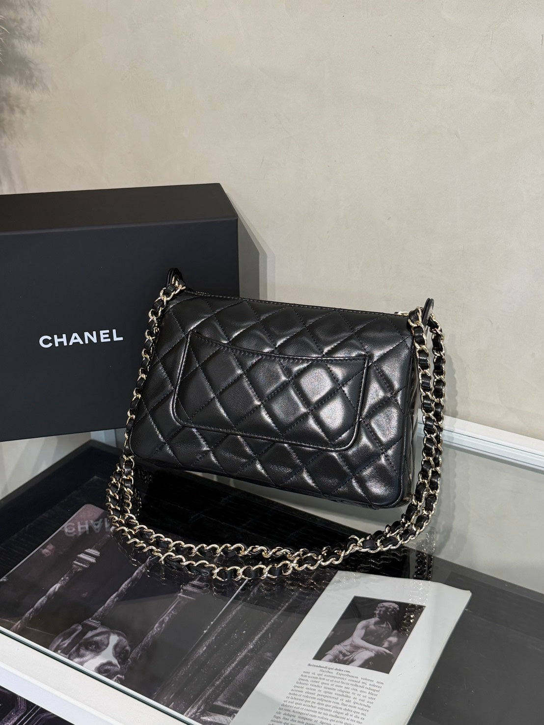 CHANEL 26P雙鍊條相機包 - 黑金