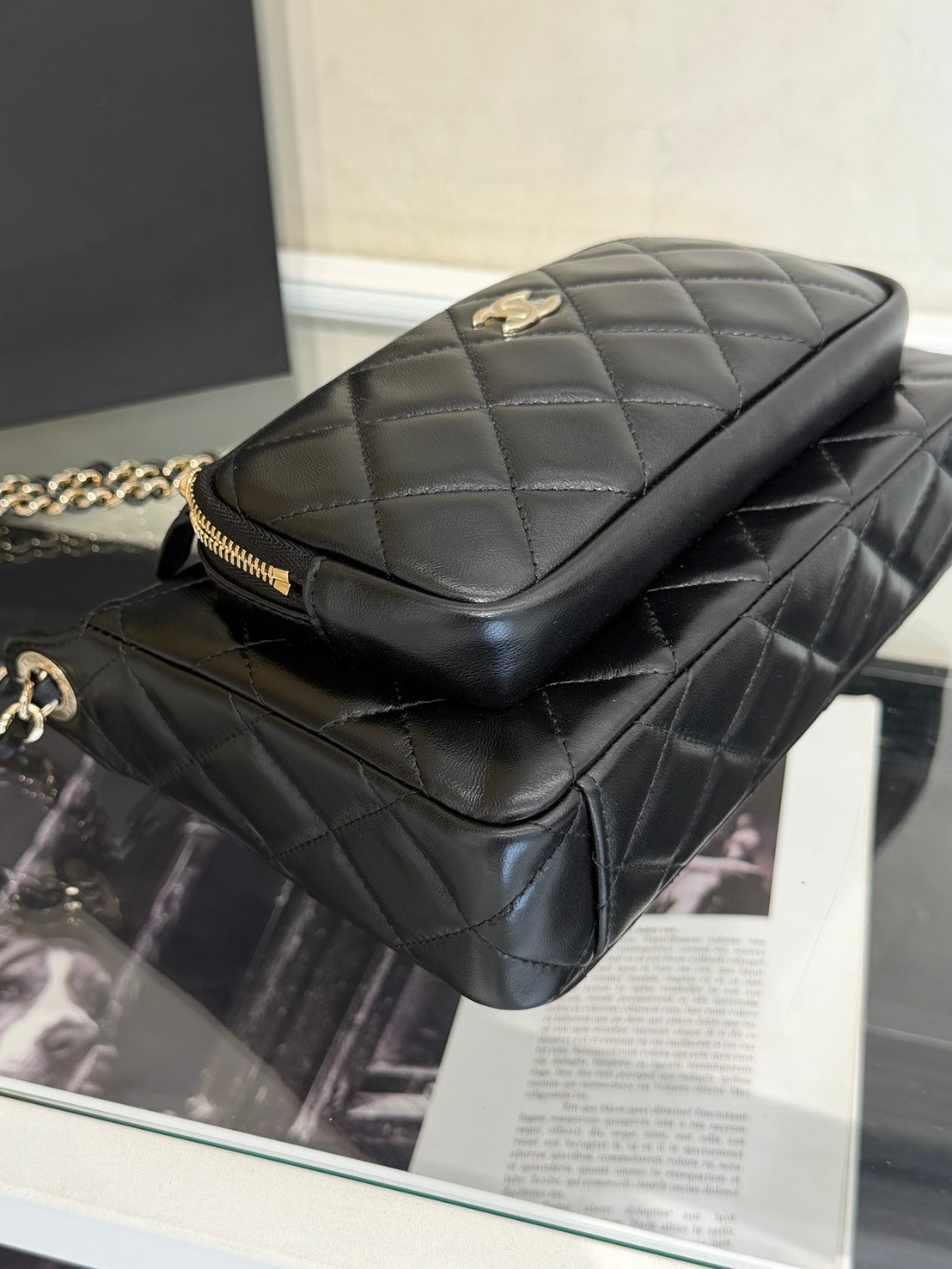 CHANEL 26P雙鍊條相機包 - 黑金
