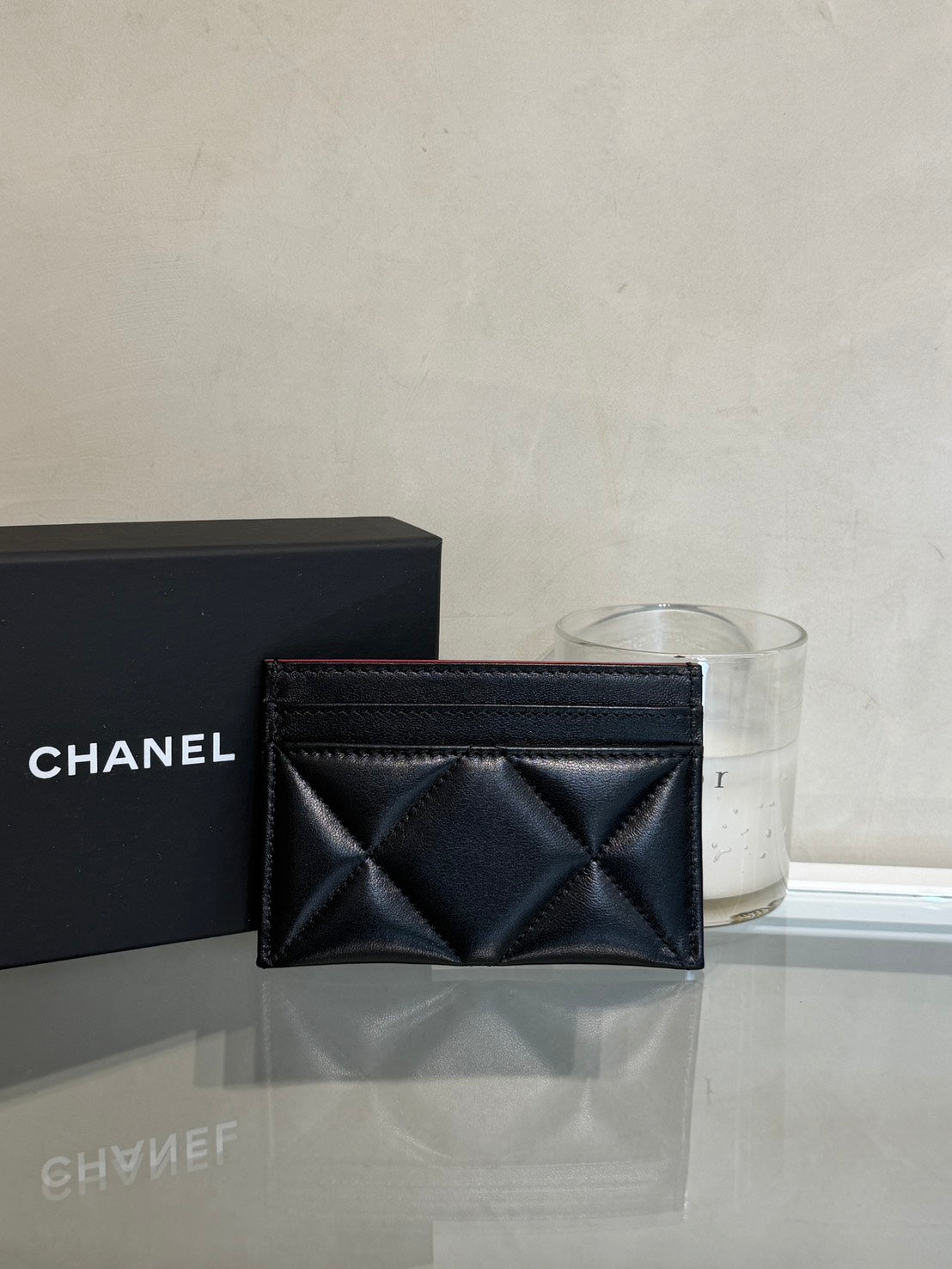 CHANEL 19 小羊皮名片夾 - 黑金