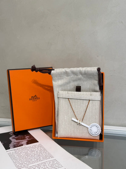 HERMES Mini Pop H項鍊 - 氣泡綠玫瑰金