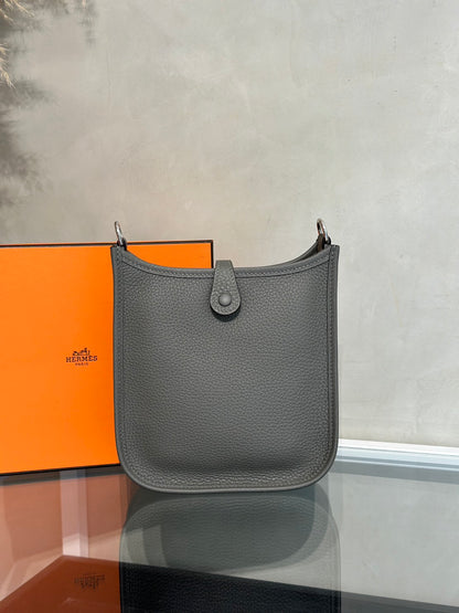 HERMES Mini Evelyne - Gris Meyer 0L 積雨雲灰銀 U