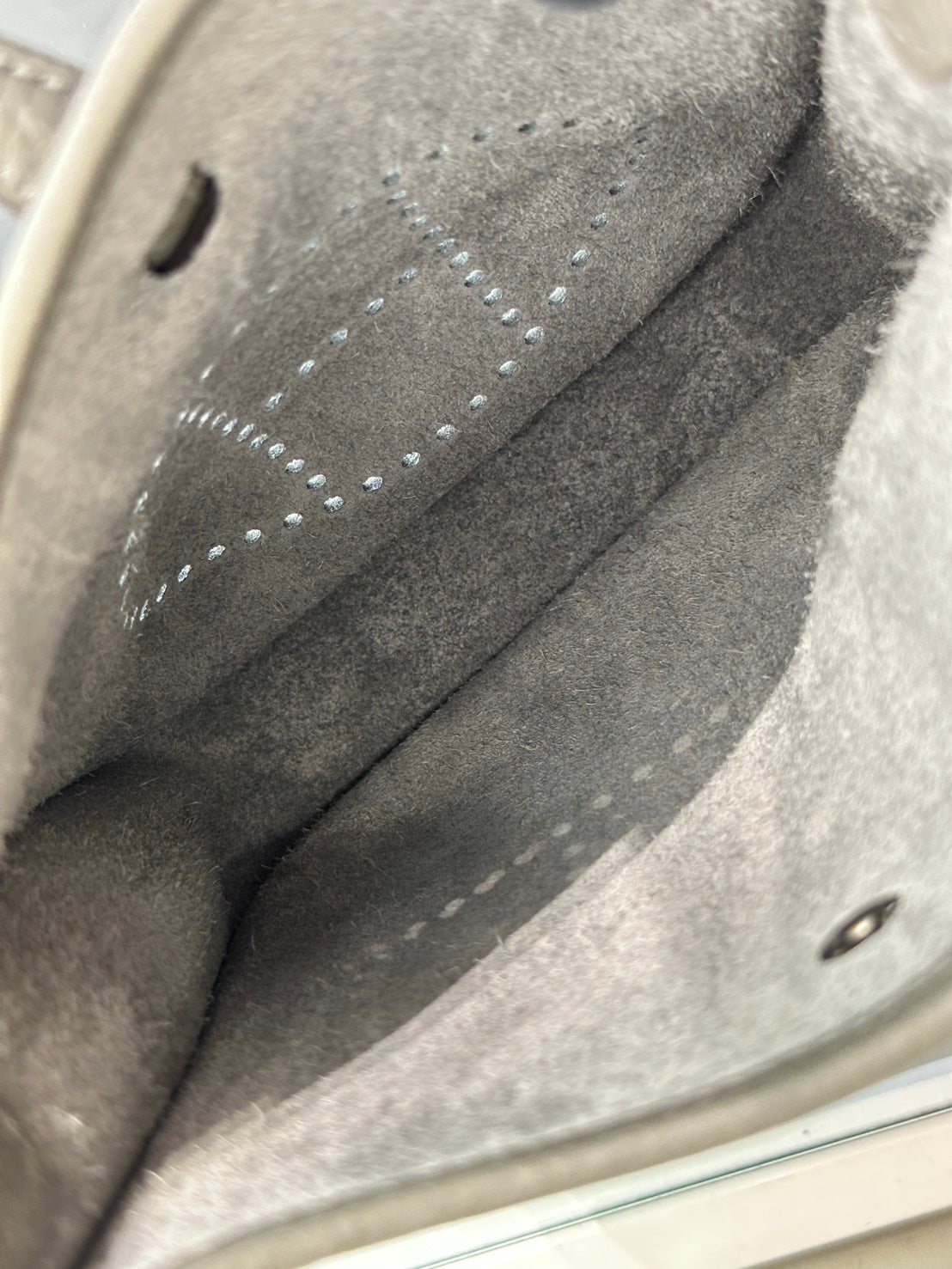 HERMES Mini Evelyne - Gris Meyer 0L 積雨雲灰銀 U