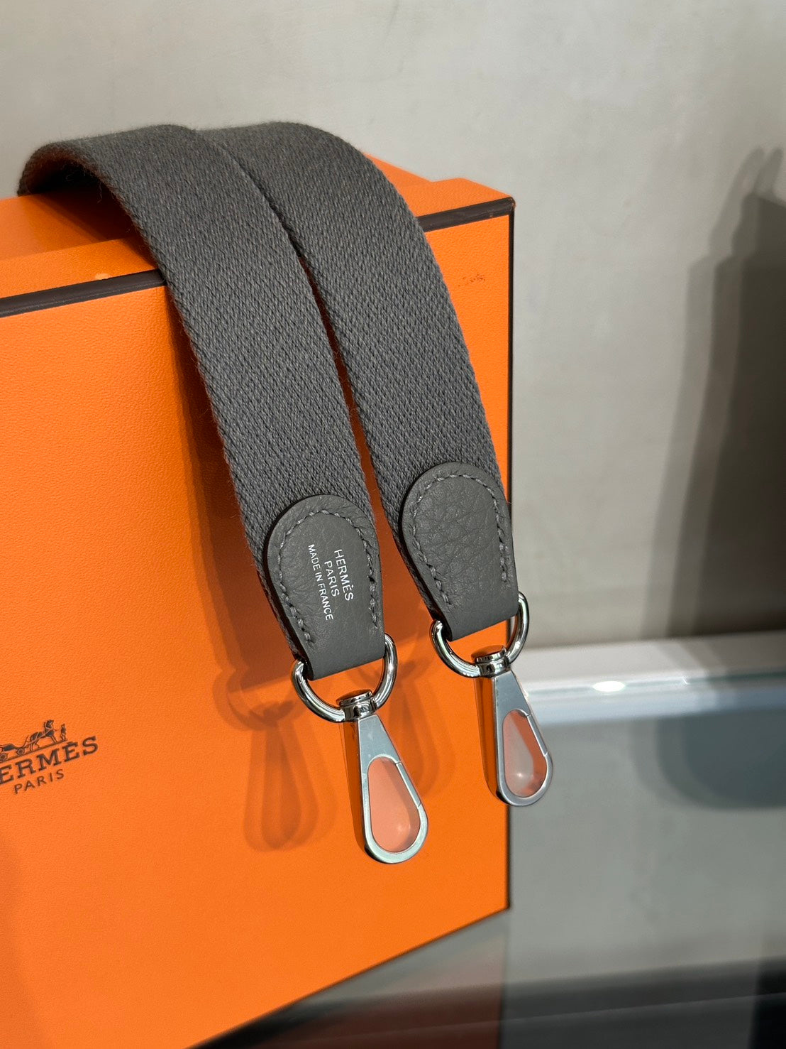 HERMES Mini Evelyne - Gris Meyer 0L 積雨雲灰銀 U