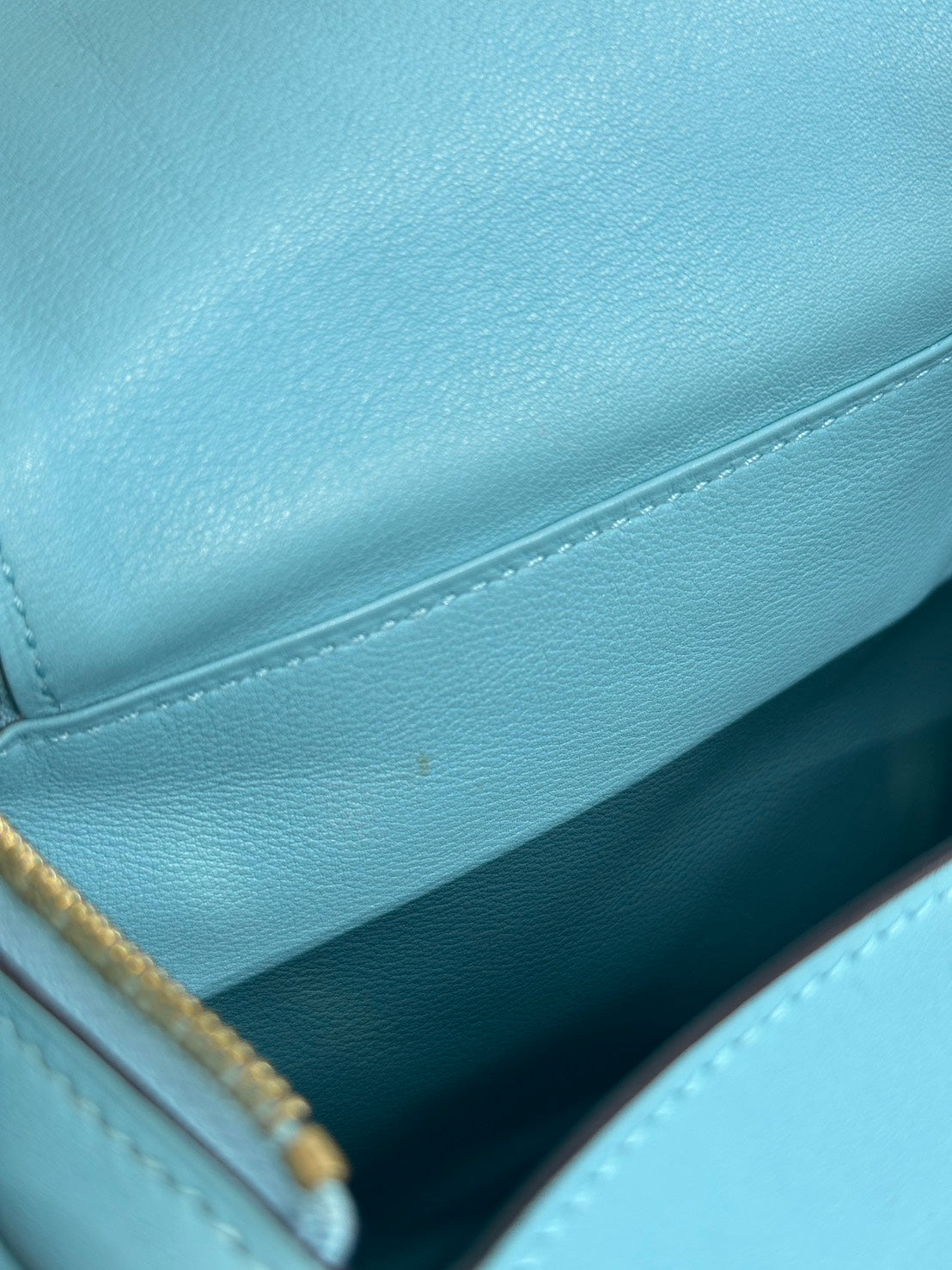 HERMES Mini Lindy - Bleu Atoll 3P 馬卡龍藍金 Y