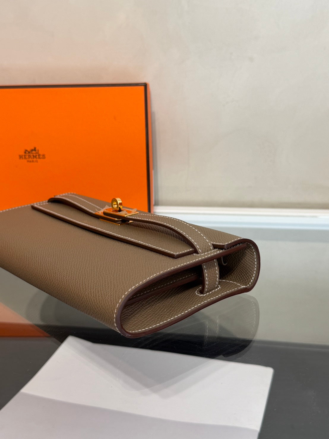 HERMES Kelly To Go - Etoupe 18 大象灰金 B