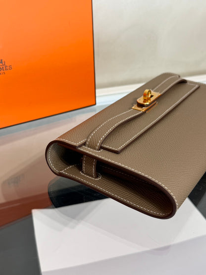 HERMES Kelly To Go - Etoupe 18 大象灰金 B