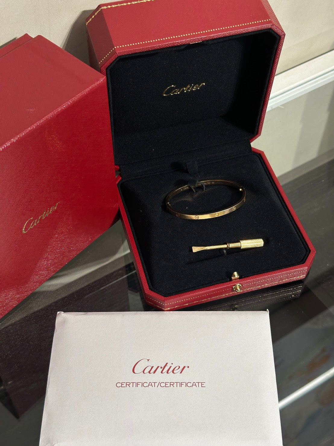 Cartier LOVE 18K金手環 - 16