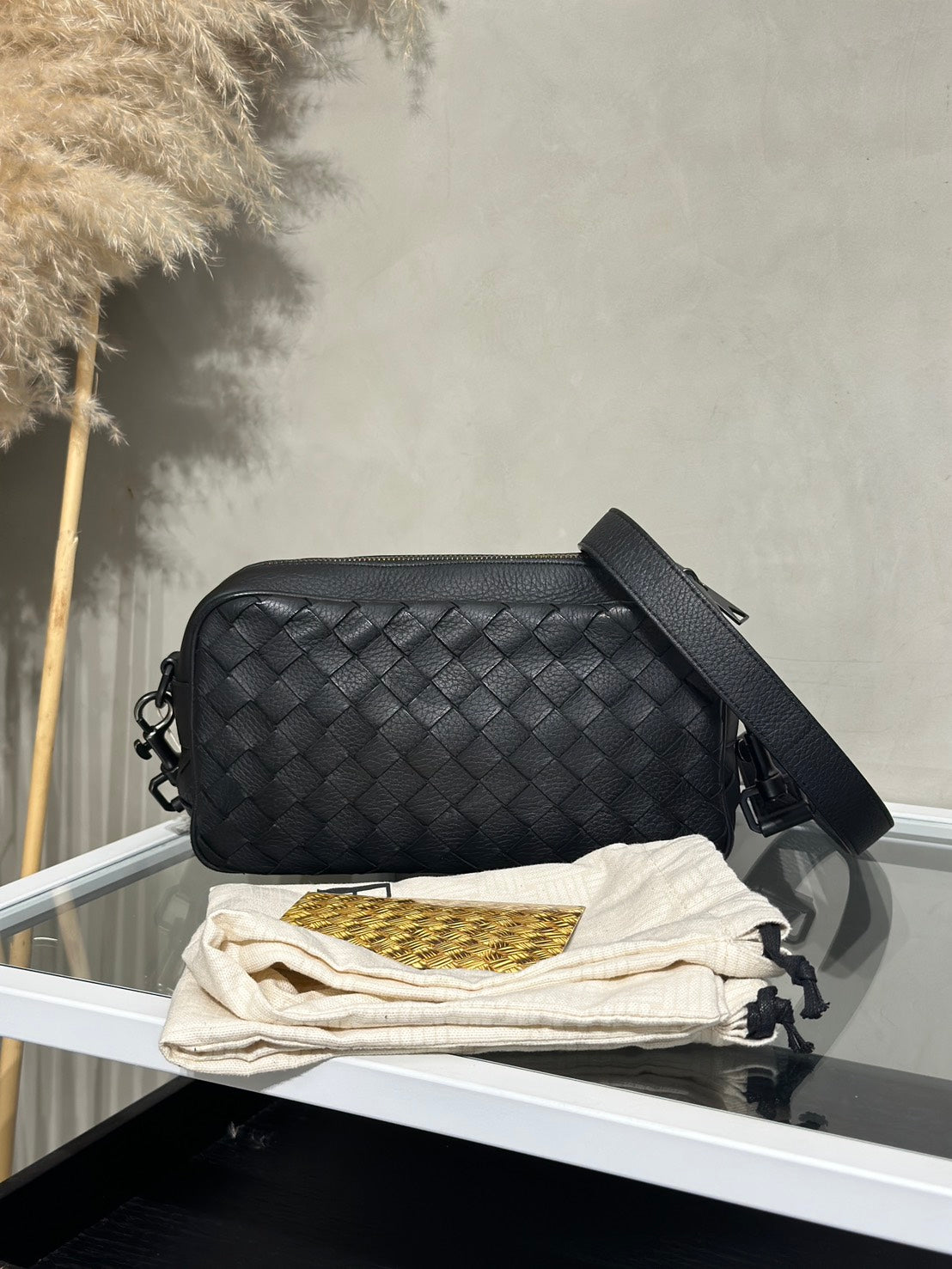 BOTTEGA VENETA Intrecciato編織相機包