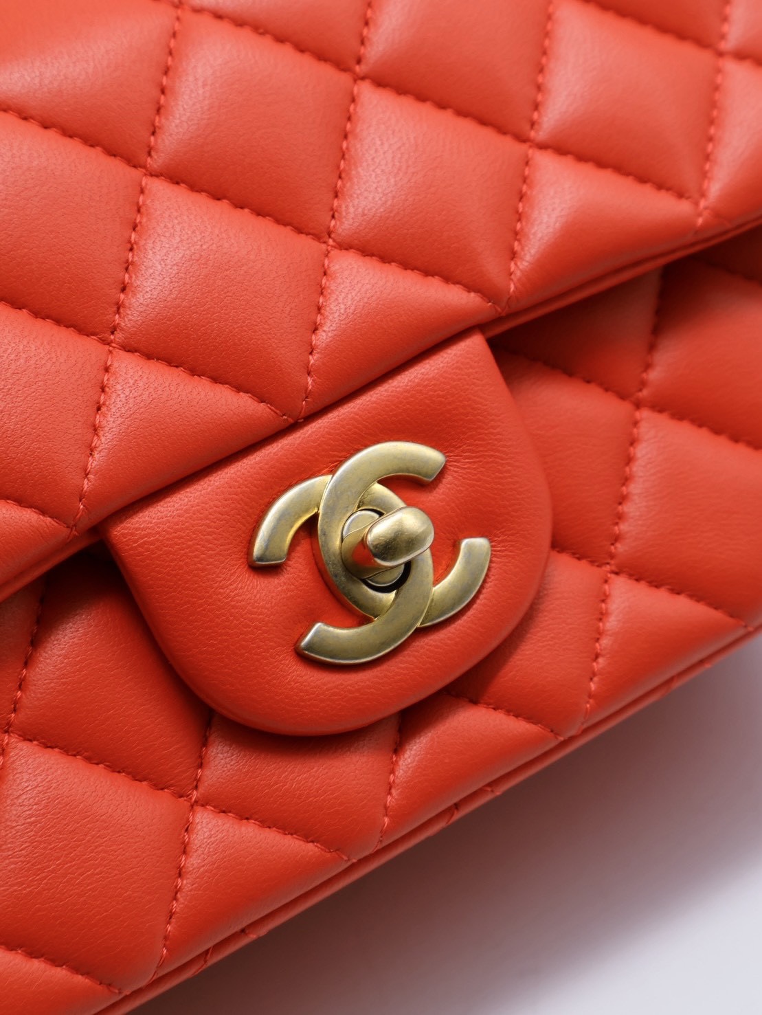 CHANEL 經典口蓋包Mini CF20 - 紅金27開