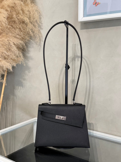 HERMES Kelly En Desordre 20 - Noir 89 黑銀 W