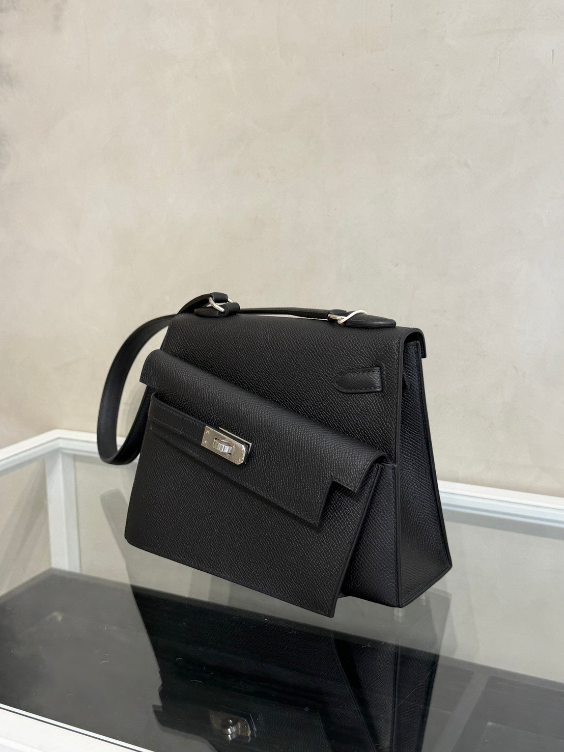 HERMES Kelly En Desordre 20 - Noir 89 黑銀 W