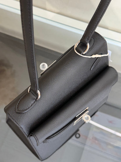 HERMES Kelly En Desordre 20 - Noir 89 黑銀 W