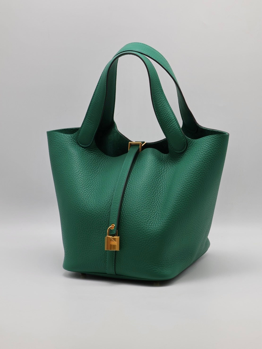 HERMES Picotin 22 - 絲絨綠金 B