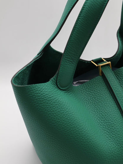 HERMES Picotin 22 - 絲絨綠金 B