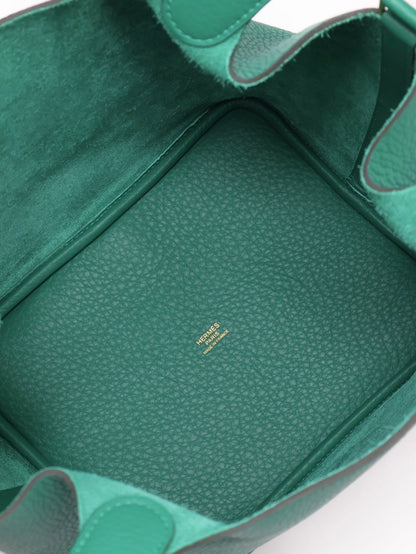 HERMES Picotin 22 - 絲絨綠金 B