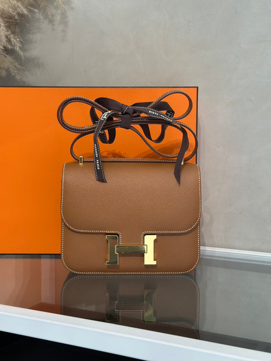 HERMES Mini Constance 19 - Gold 37 金棕金 U