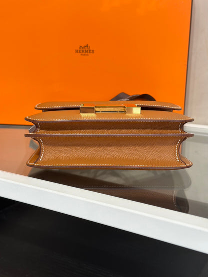 HERMES Mini Constance 19 - Gold 37 金棕金 U
