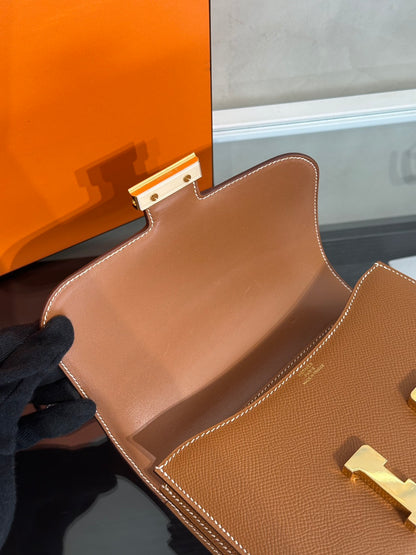 HERMES Mini Constance 19 - Gold 37 金棕金 U