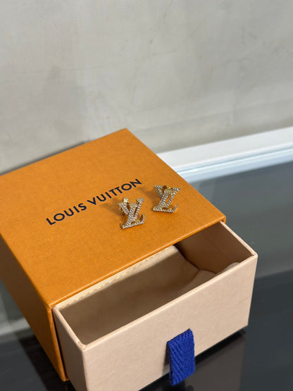 LOUIS VUITTON LV Iconic滿鑽耳環