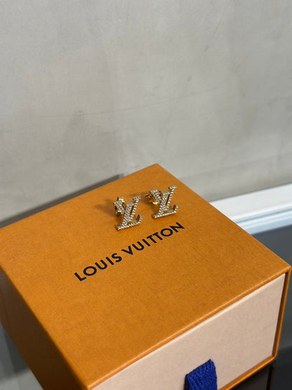 LOUIS VUITTON LV Iconic滿鑽耳環