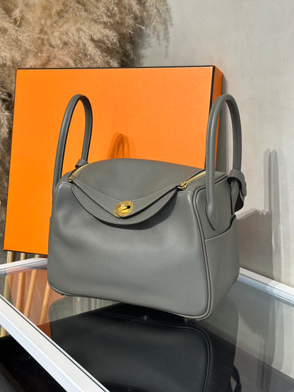 HERMES Lindy 26 - Gris Meyer 0L 積雨雲灰金 U