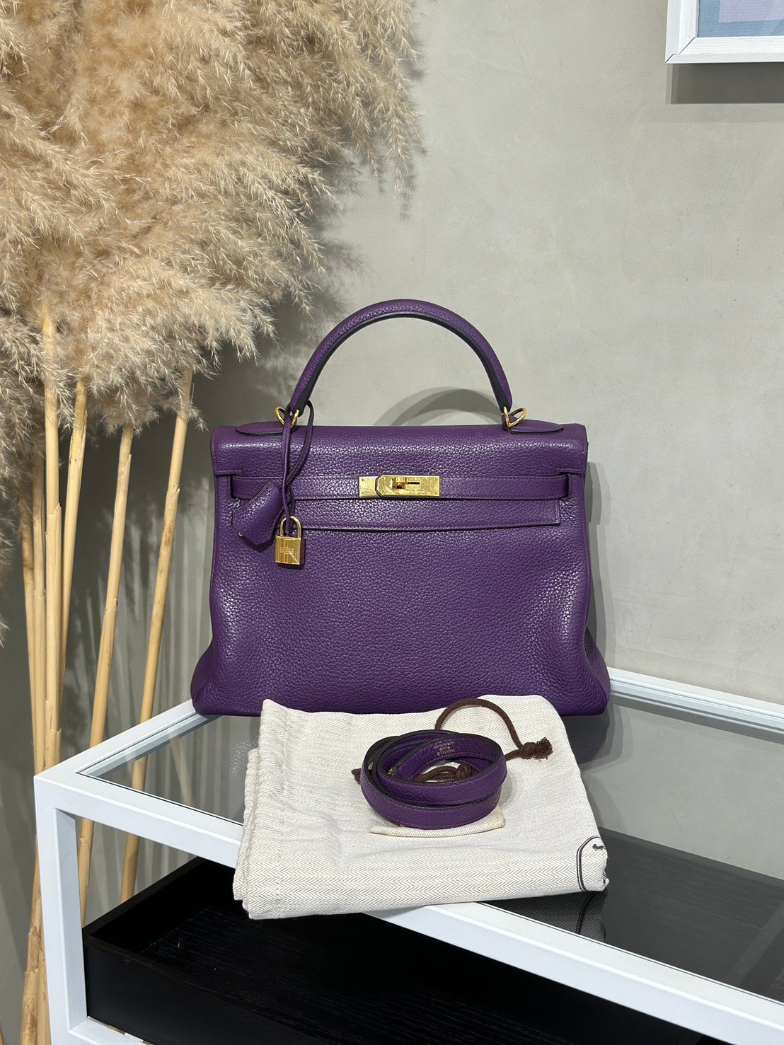 HERMES Kelly 32 - Ultraviolet 5L 極度紫 🄿