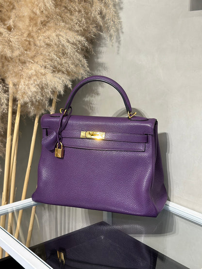 HERMES Kelly 32 - Ultraviolet 5L 極度紫 🄿