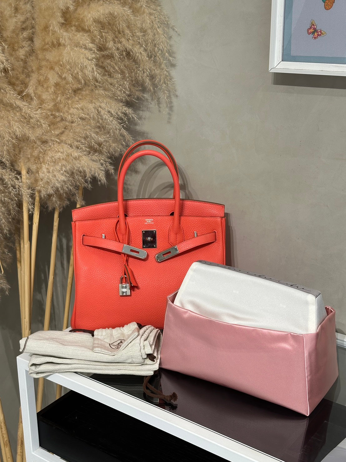 HERMES Birkin 30 - Rose Texas 0E 德克薩斯粉銀 🅁