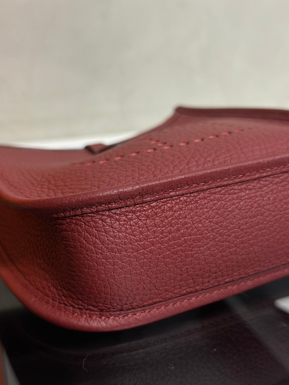 HERMES Mini Evelyne - Rouge H 55 愛馬仕紅金 B