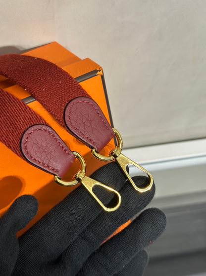 HERMES Mini Evelyne - Rouge H 55 愛馬仕紅金 B