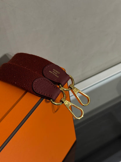 HERMES Mini Evelyne - Rouge H 55 愛馬仕紅金 B