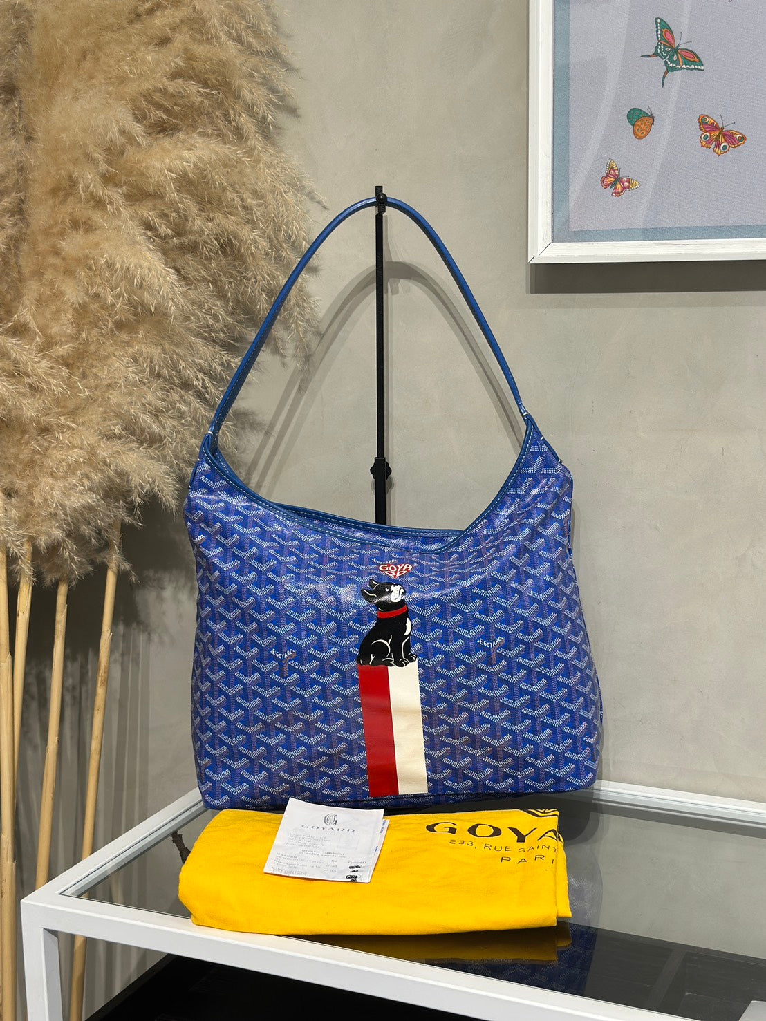 GOYARD Hobo流浪包 - 手繪狗狗藍