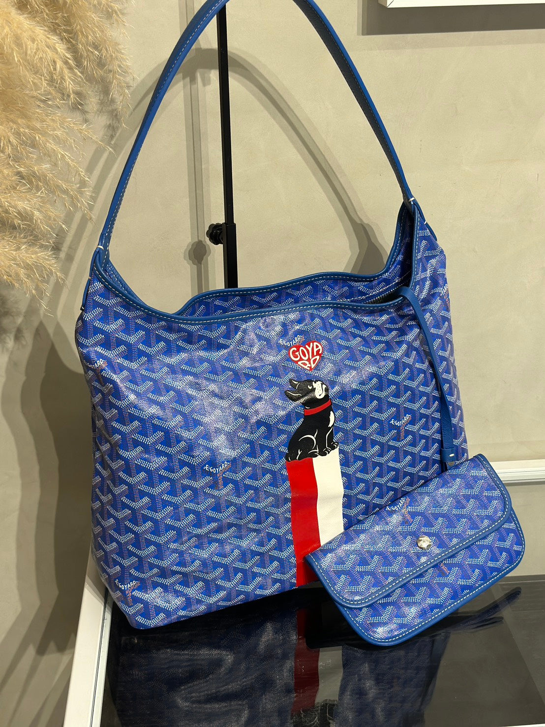 GOYARD Hobo流浪包 - 手繪狗狗藍