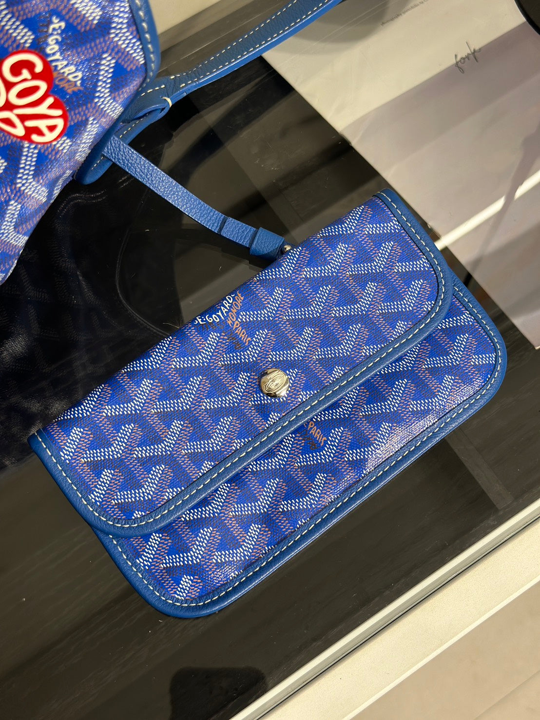 GOYARD Hobo流浪包 - 手繪狗狗藍