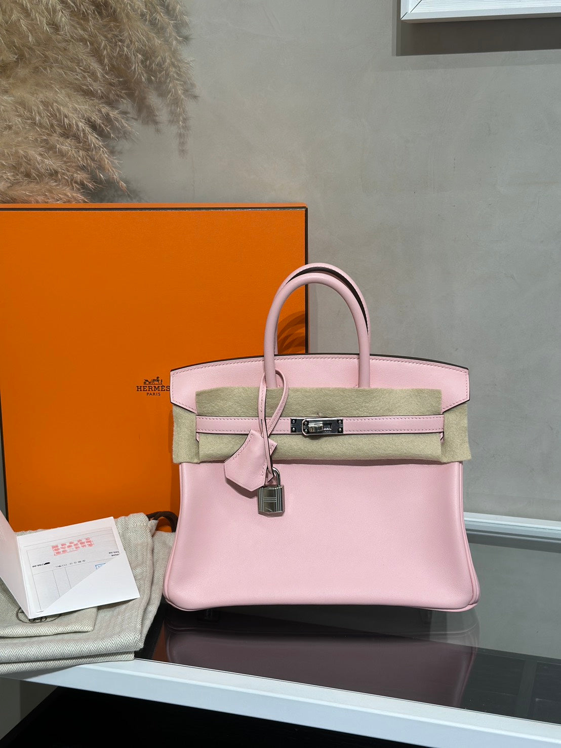 HERMES Birkin 25 - Rose Sakura 3Q 櫻花粉銀 W