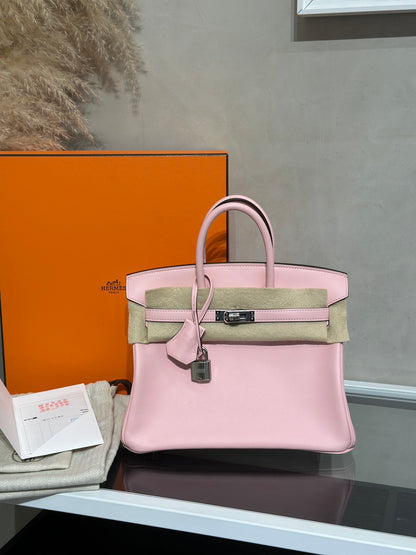 HERMES Birkin 25 - Rose Sakura 3Q 櫻花粉銀 W