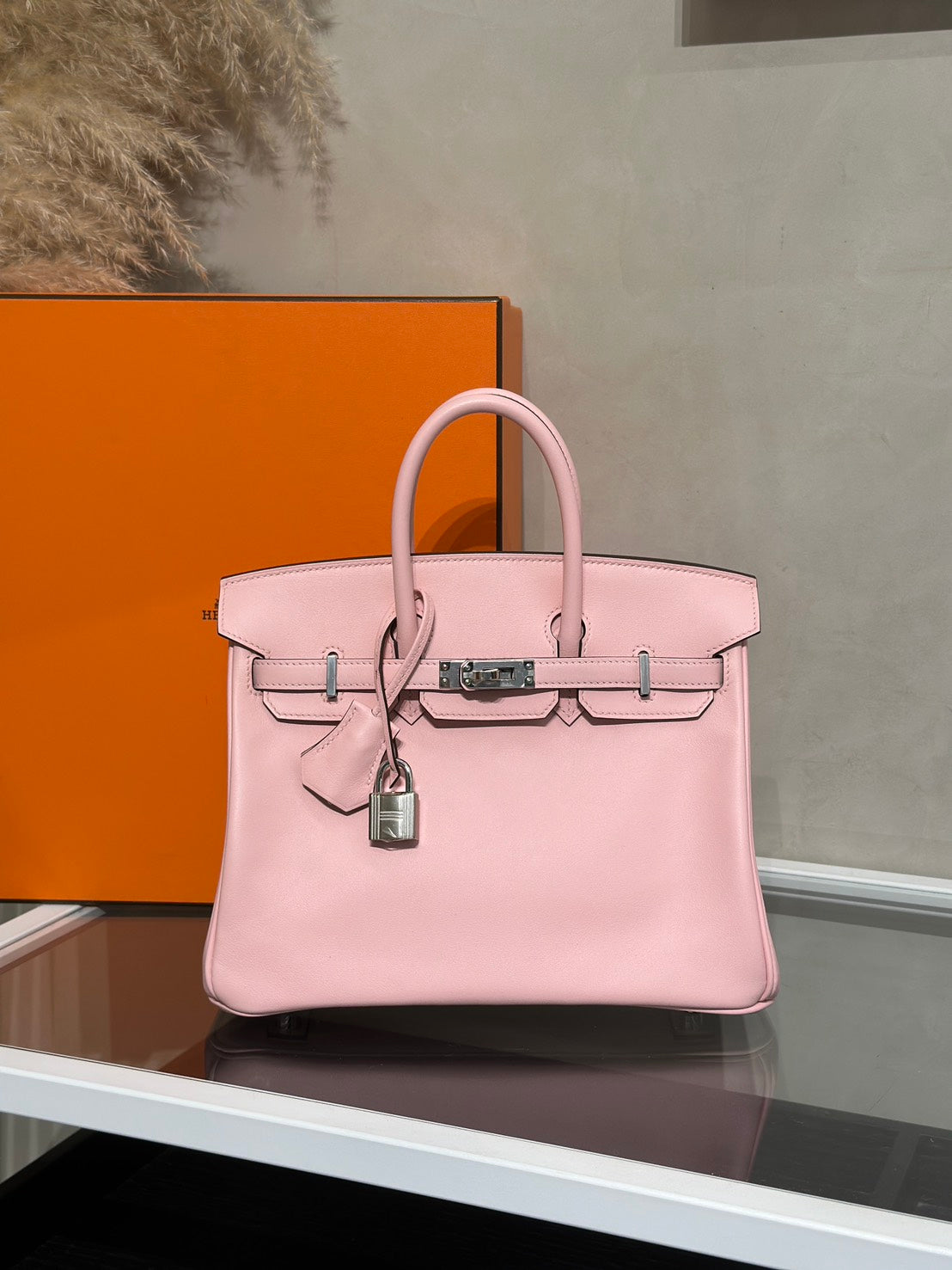 HERMES Birkin 25 - Rose Sakura 3Q 櫻花粉銀 W
