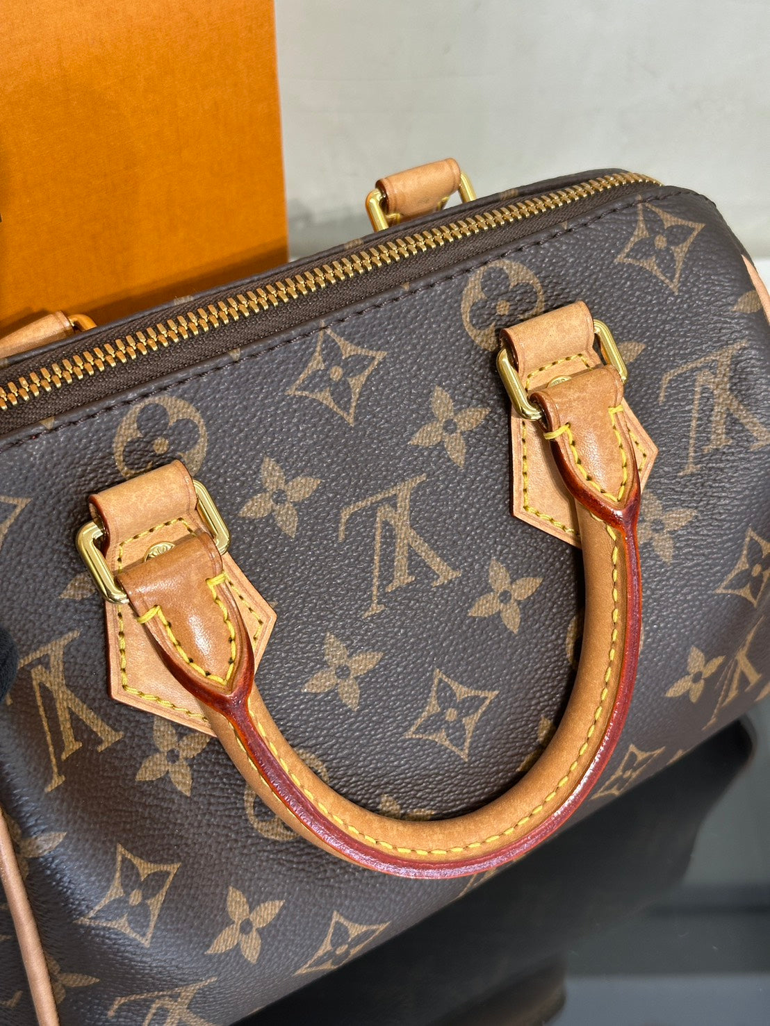 LOUIS VUITTON Speedy Bandouliere 20 - 黑邊背帶