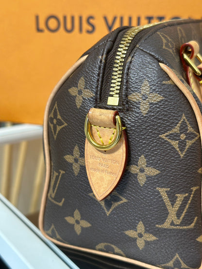LOUIS VUITTON Speedy Bandouliere 20 - 黑邊背帶