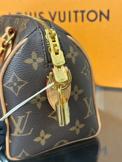 LOUIS VUITTON Speedy Bandouliere 20 - 黑邊背帶