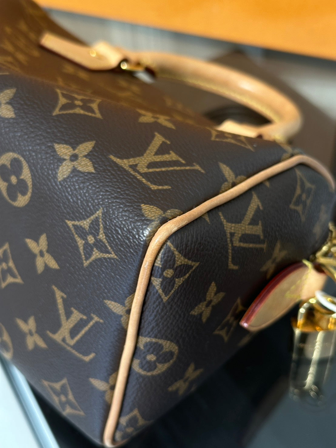 LOUIS VUITTON Speedy Bandouliere 20 - 黑邊背帶