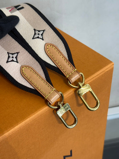 LOUIS VUITTON Speedy Bandouliere 20 - 黑邊背帶