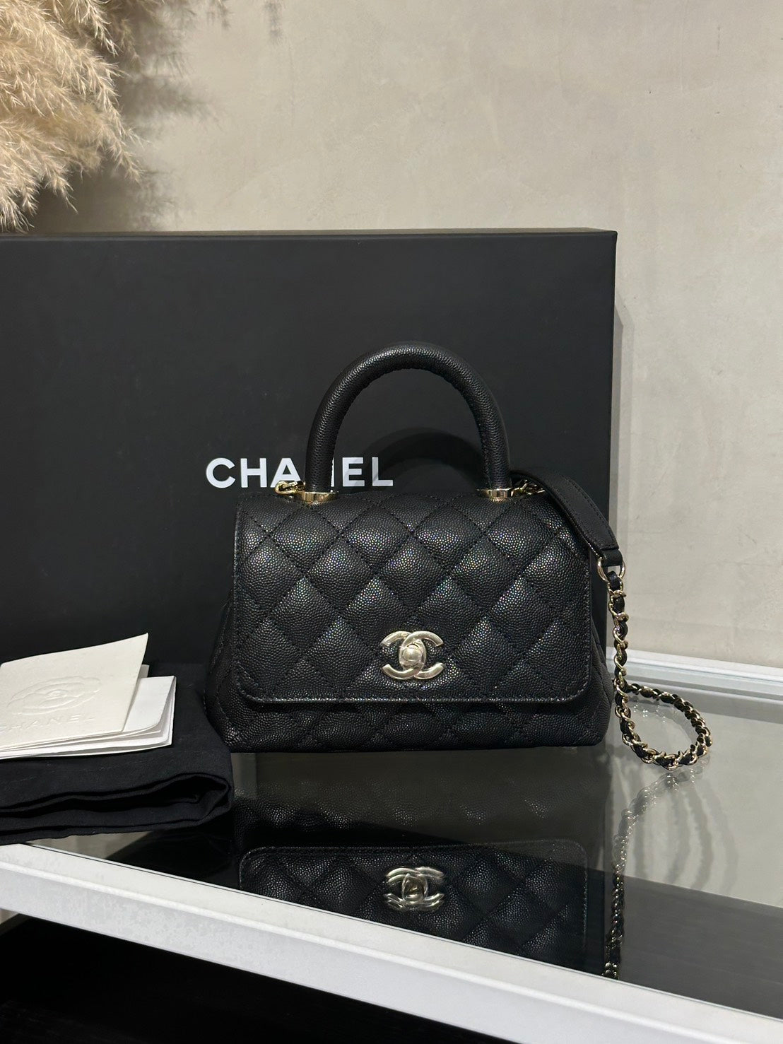 CHANEL Coco Handle - Mini黑金