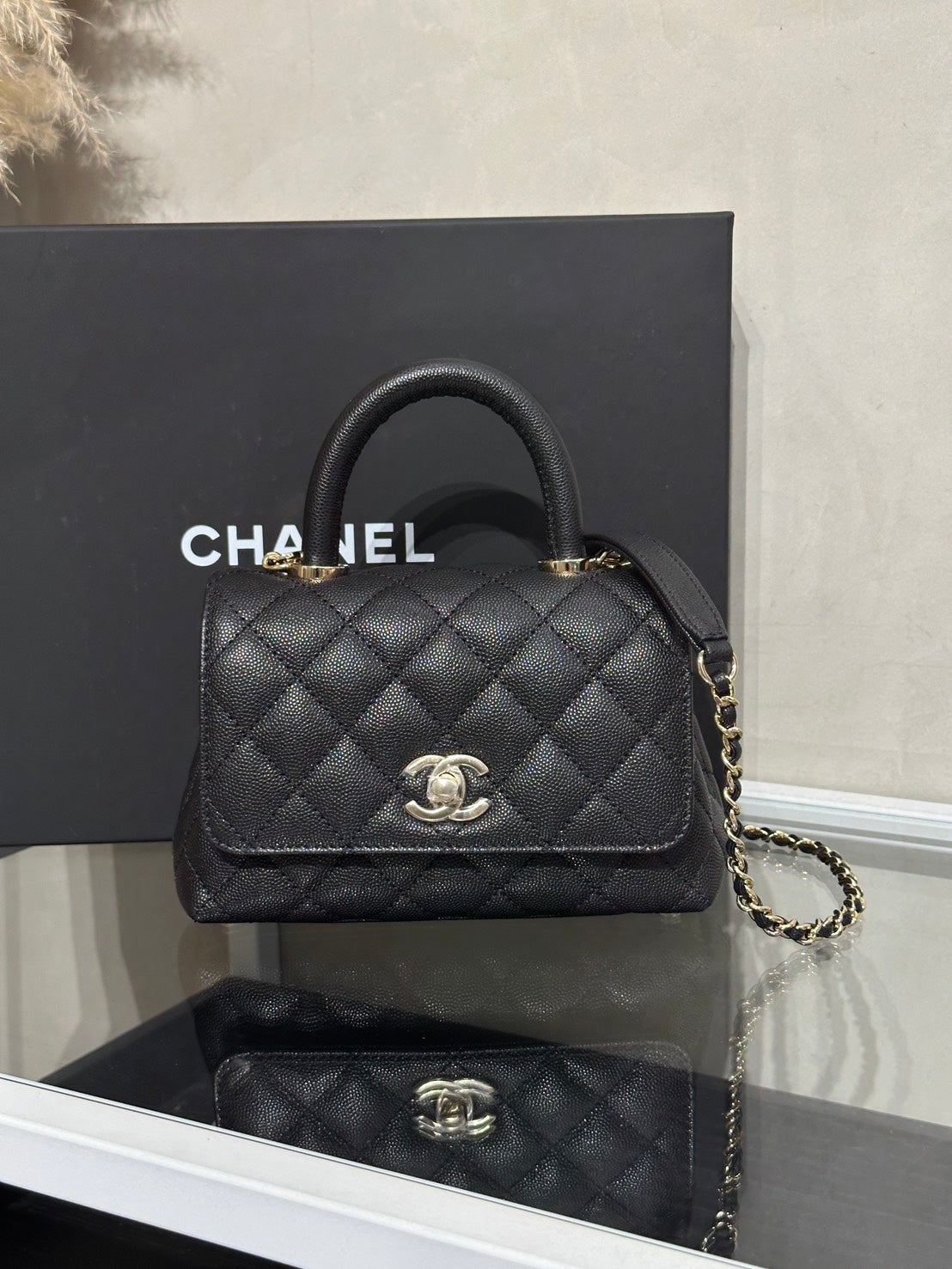 CHANEL Coco Handle - Mini黑金