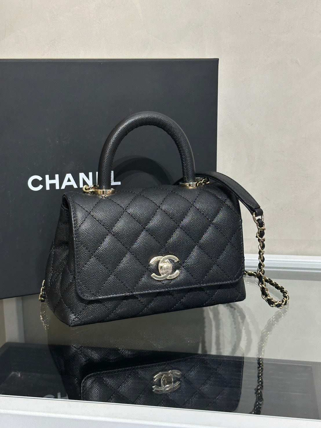 CHANEL Coco Handle - Mini黑金